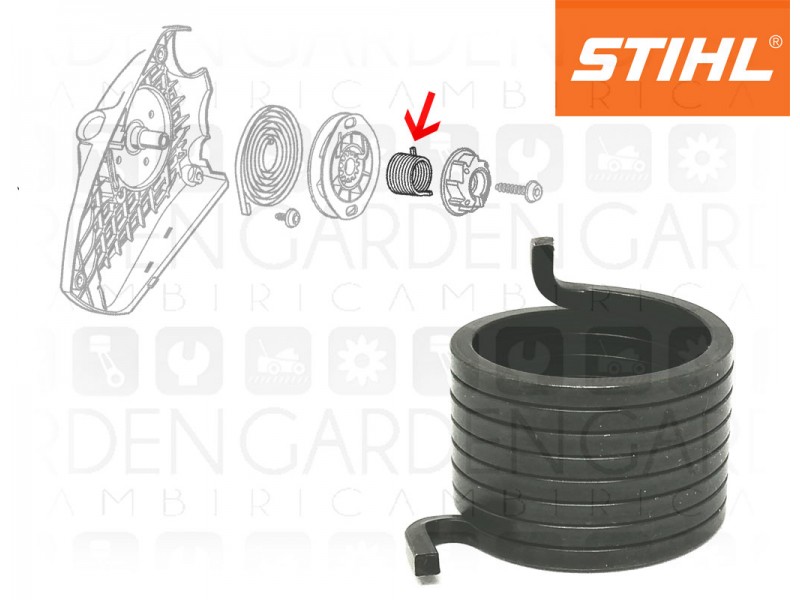 Stihl 11461953500 Molla innesto avviamento Stihl 11461953500 Molla innesto avviamento