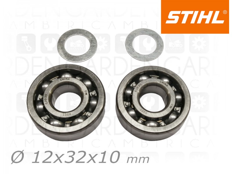 Stihl 41440202050 Set cuscinetti albero motore Stihl 41440202050 Set cuscinetti albero motore