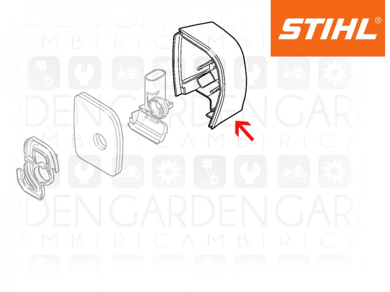 Stihl 42411401000 Coperchio filtro