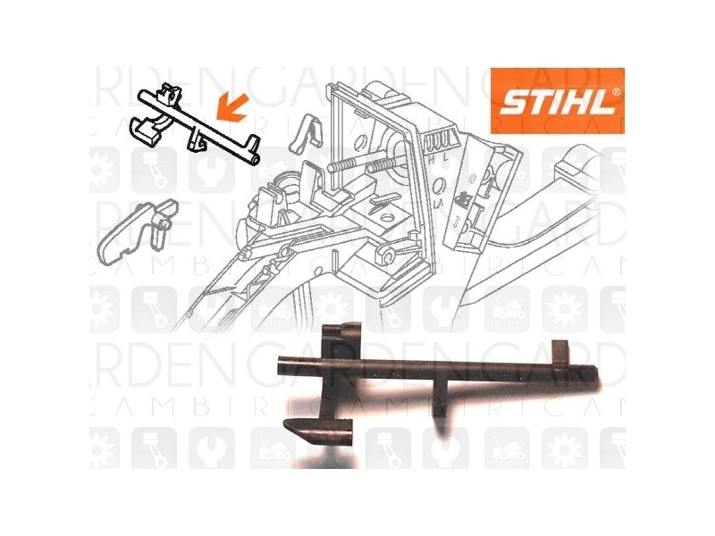 Stihl 11251820900 Leva di comando Stihl 11251820900 Leva di comando