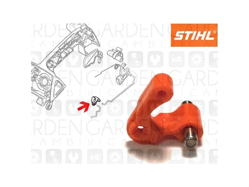 Stihl 11291804000 Rinvio comando gas Stihl 11291804000 Rinvio comando gas
