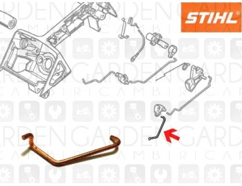 Stihl 11291821500 Tirante gas