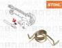 Stihl 41281824501 Molla sicura grilletto gas
