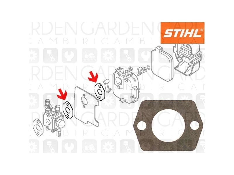 Stihl 41141491205 Guarnizione aspirazione Stihl 41141491205 Guarnizione aspirazione