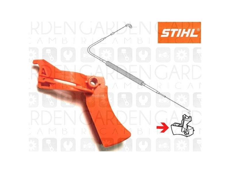 Stihl 41371821000 Grilletto comando gas Stihl 41371821000 Grilletto comando gas