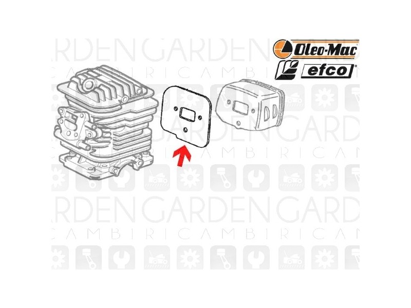 Oleomac, Efco 50060077 Guarnizione scarico