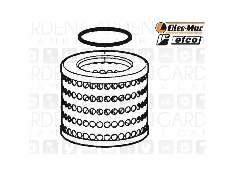 Oleomac, Efco 98000297 Filtro aria